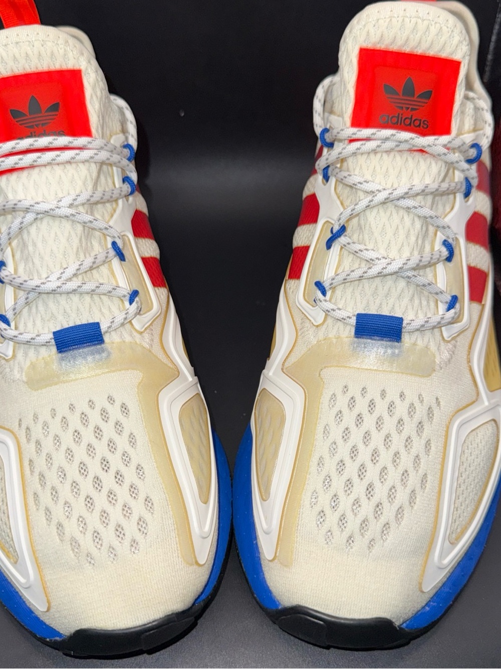 Size 8.5 - adidas ZX 2K Boost White Gradient, FV9996, Clean, No Box, Flawed